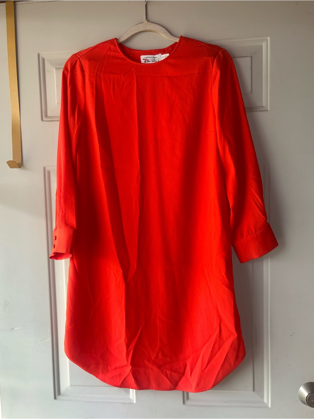 & Other Stories Stockholm Atelier orange shift dress size 2